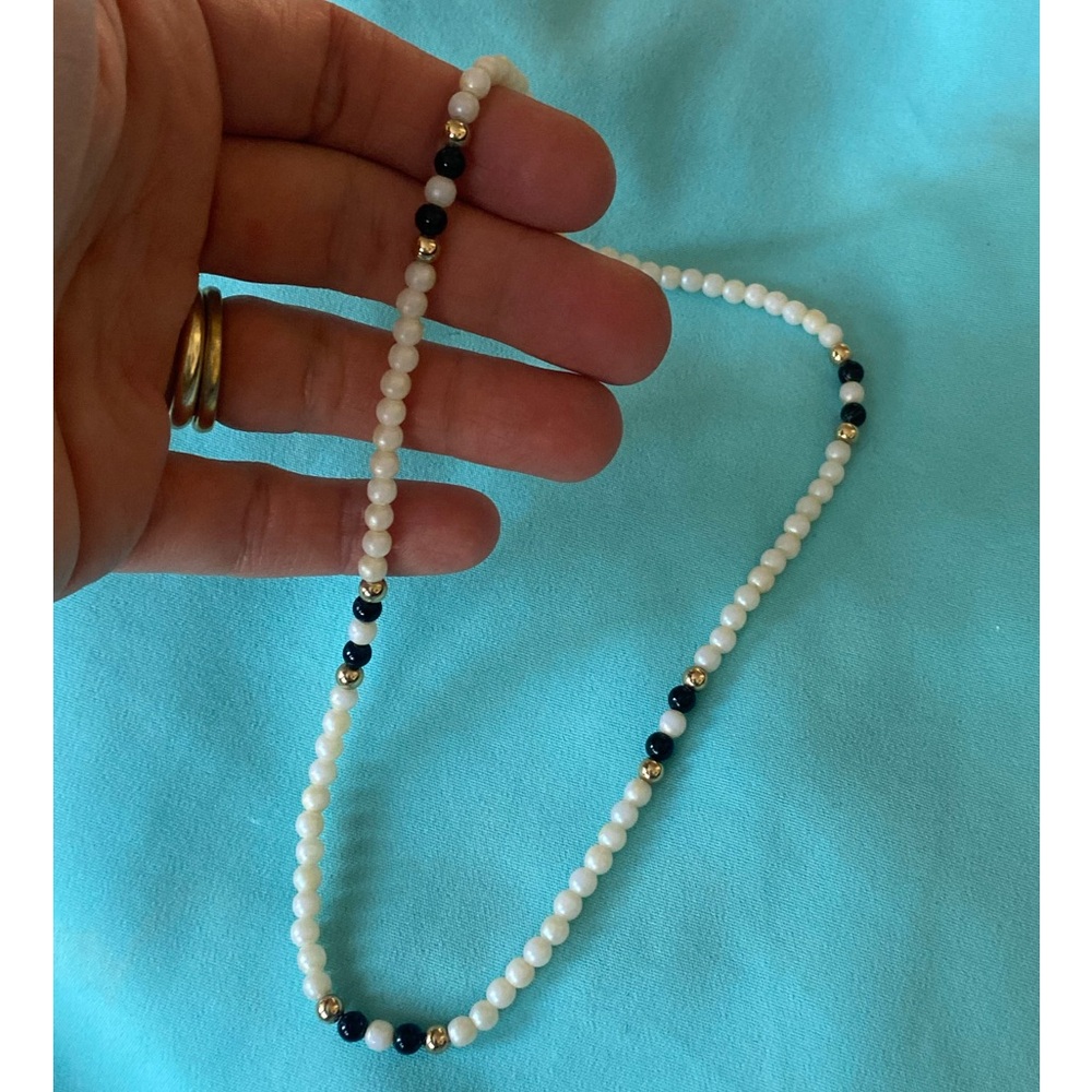 Vintage Avon Simulated Pearl Beaded Choker Necklace